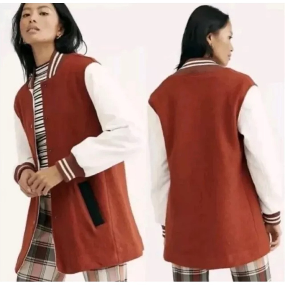 Free People we the free Guess Again varsity jacket size xs